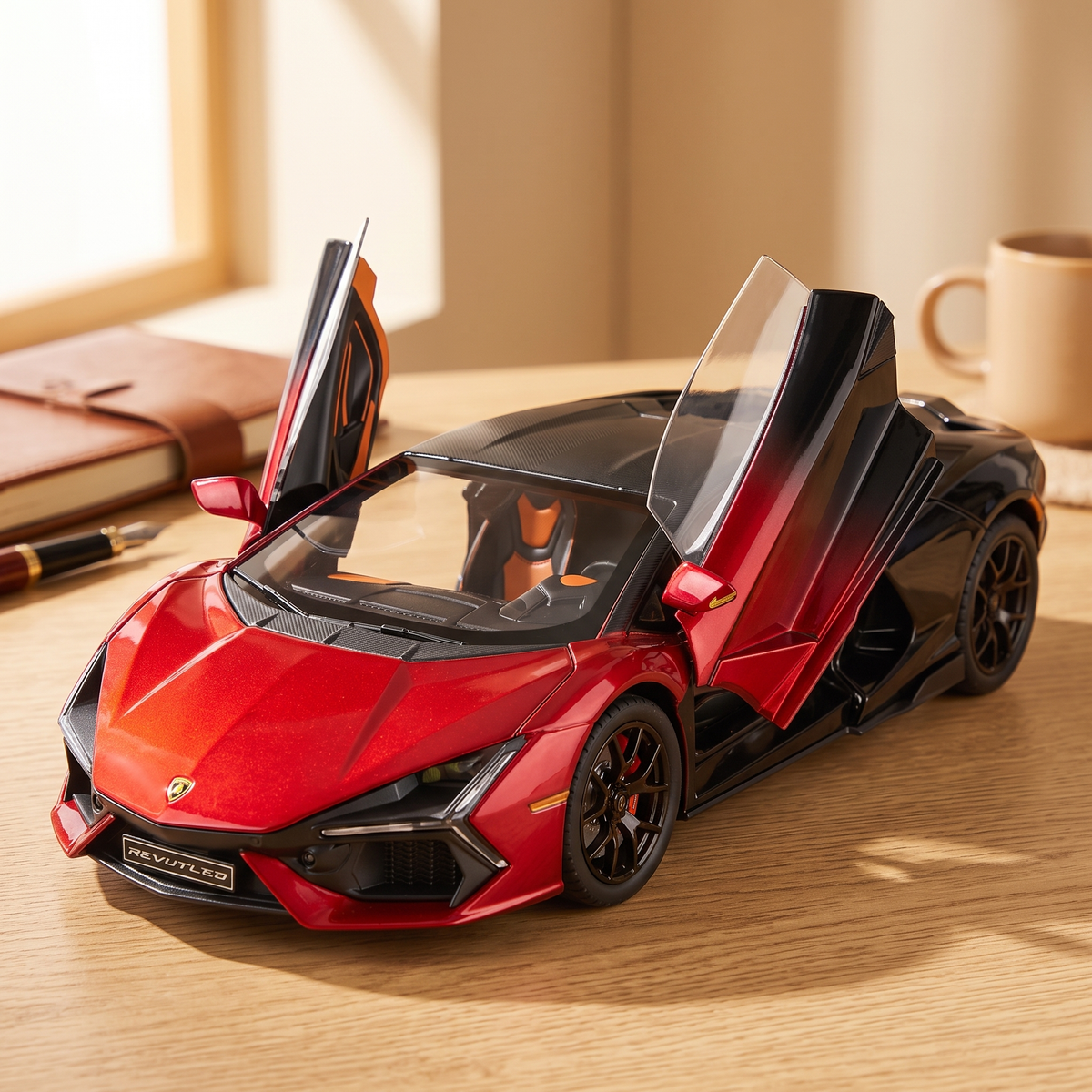 Lamborghini Revuelto 1/24 rouge - portes ouvrantes
