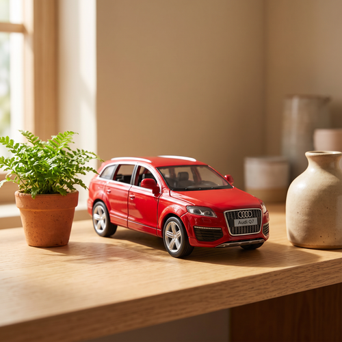Audi Q7 V12 1:36 rouge - vue 3/4 avant