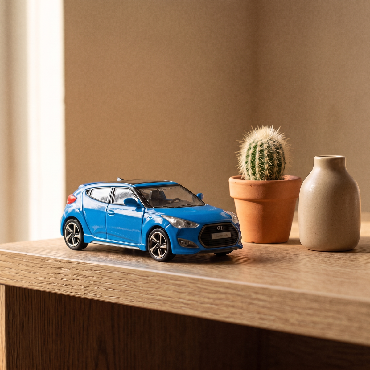 Veloster Turbo 1/64 - bleu