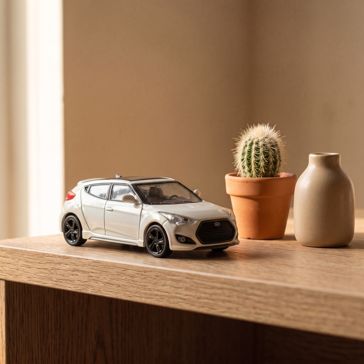 Veloster Turbo 1/64 - blanc