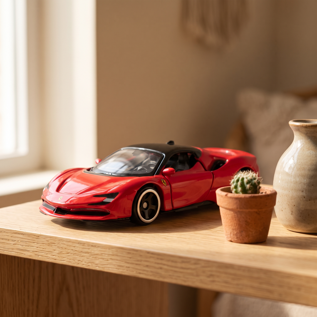 Ferrari SF90 1:64 - vue 3/4 avant