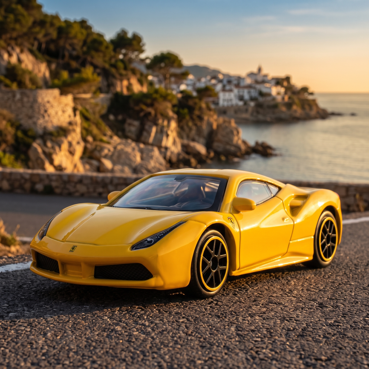 Ferrari 488 GTB 1:64 - route côtière