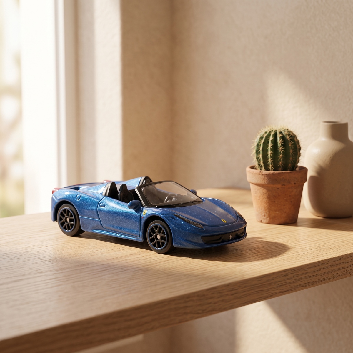 Ferrari 458 Spider 1:64 - vue 3/4 avant