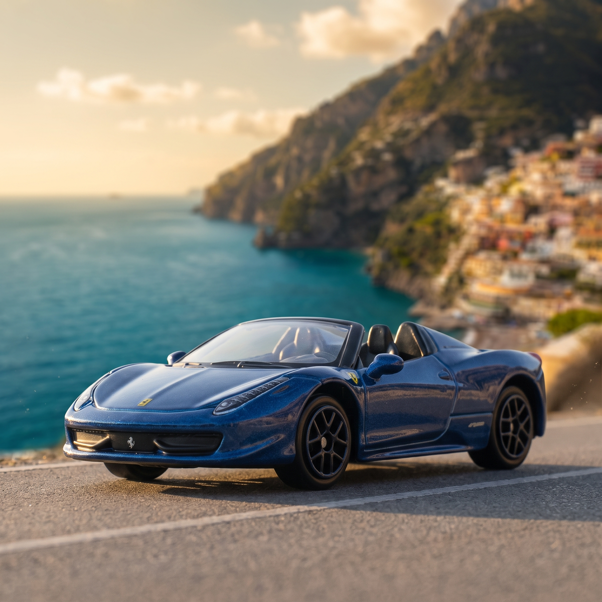 Ferrari 458 Spider 1:64 - route côtière